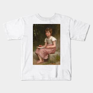 A Calling by William-Adolphe Bouguereau Kids T-Shirt